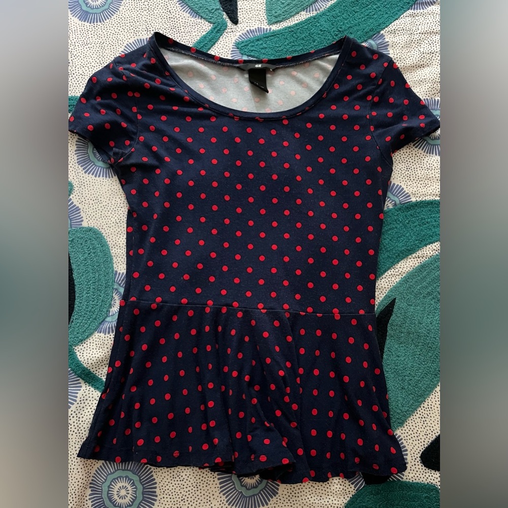 Polkadot top from h & m